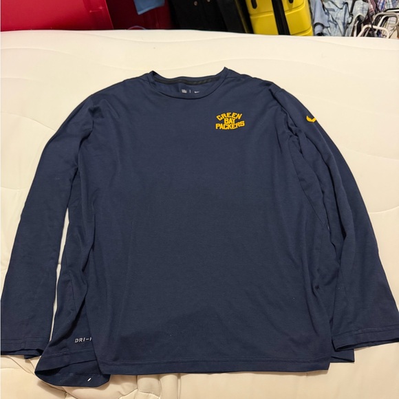 Nike Other - NFL Green Bay Packers Navy Long Sleeve Shirt